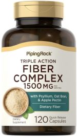 Fiber Complex - Triple Action. Naturlig fiberstøtte med psyllium, havrekli og eplepektin