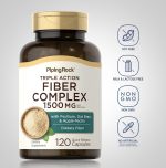 Fiber Complex - Triple Action. Naturlig fiberstøtte med psyllium, havrekli og eplepektin - Bilde 3