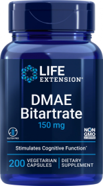 DMAE Bitartrate. Naturlig støtte for hjernehelse, hukommelse og cellefornyelse.