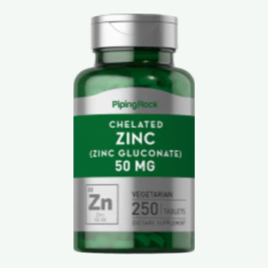Sink  glukonat. 50 mg. Høyt opptak av sink for immunforsvar, hud, blodsukker. 50% grunnet best før: ut november 2025