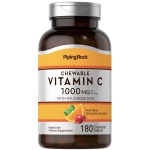 Vitamin C 1000 mg with Rose Hips (Natural Orange) – 180  tyggetabletter.
