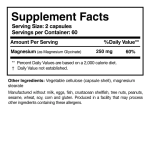Magnesium glycinate. Høyt opptak og rolig søvn uten mageubehag - Bilde 2